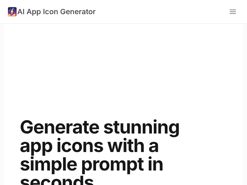 AI App Icon Generator