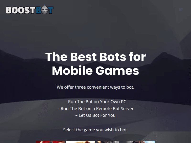 BoostBot Mobile Game Bots