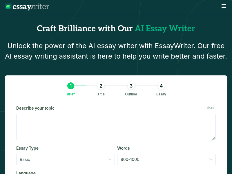 EssayWriter io