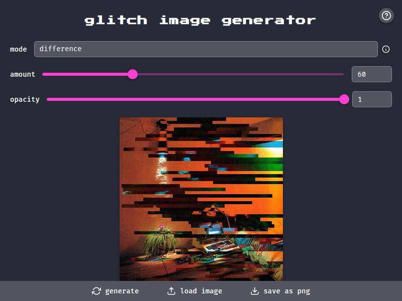 Glitch Image Generator
