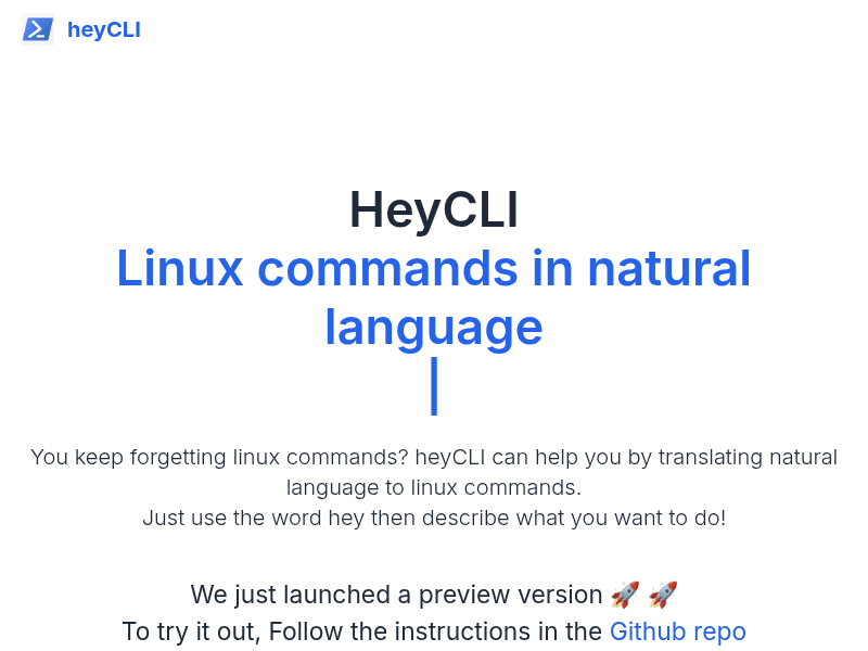 HeyCLI
