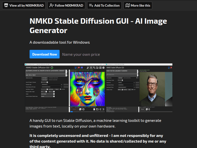 NMKD Stable Diffusion