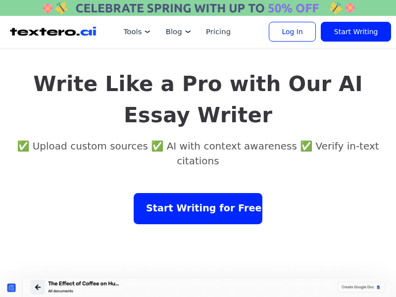 Textero.ai Essay Writer
