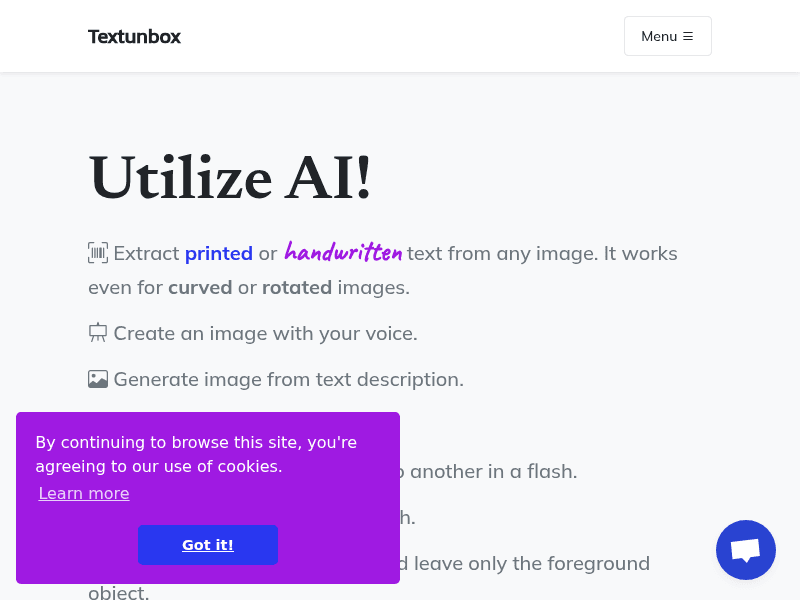 Textunbox
