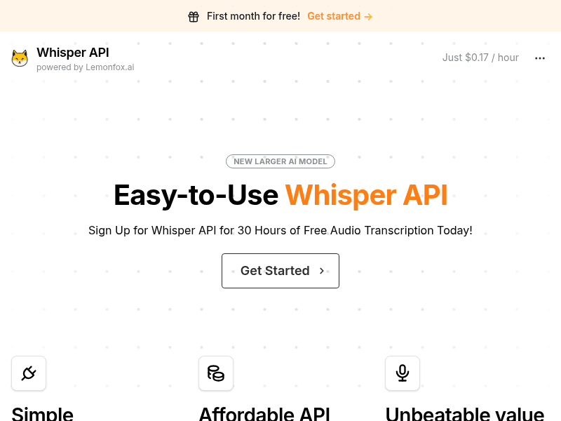 WhisperAPI