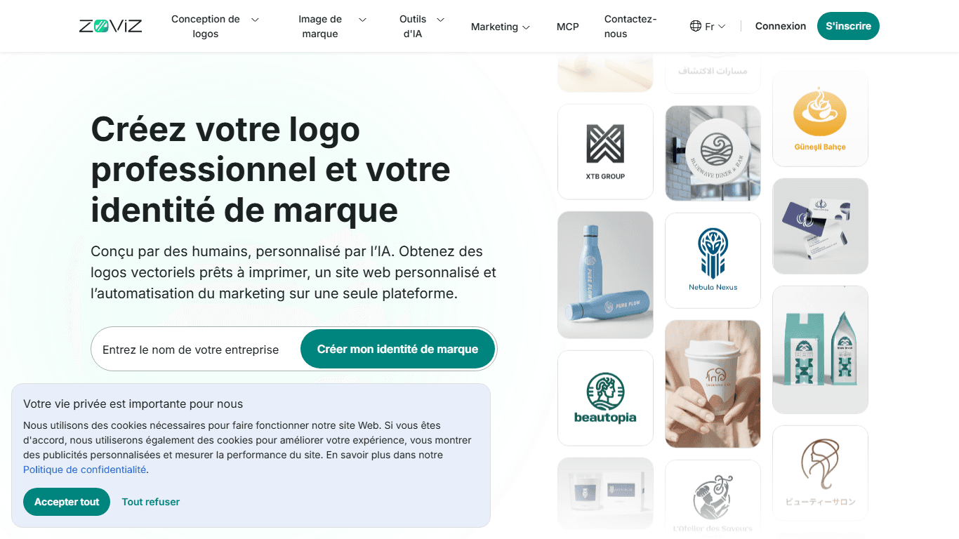 zoviz homepage screenshot (EN)