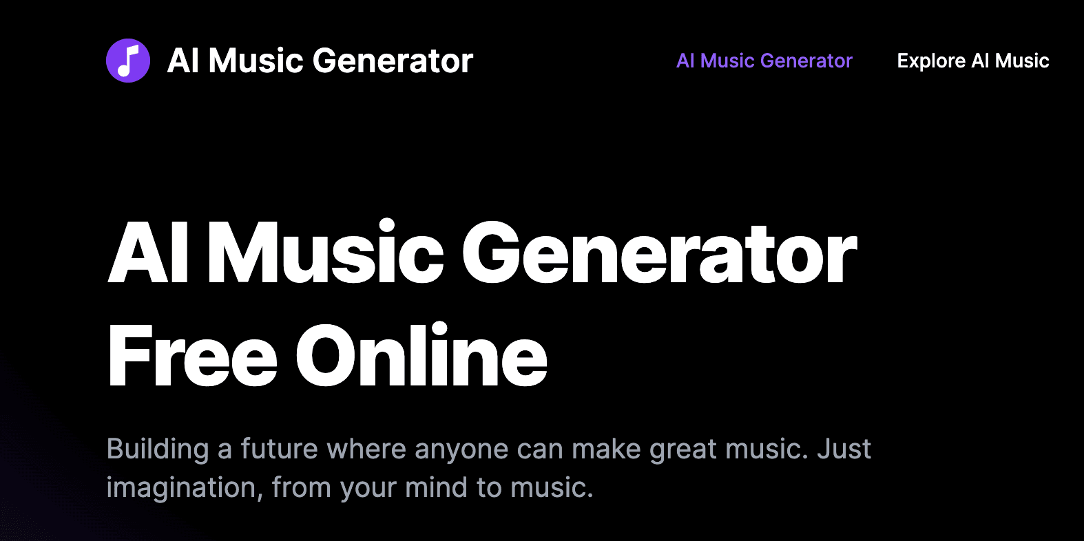 AI Music Generator official preview poster