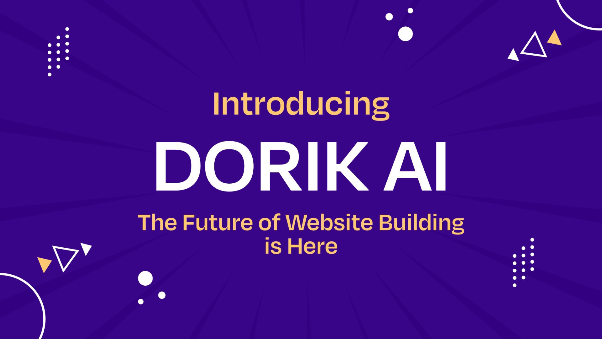 Dorik AI website builder preview