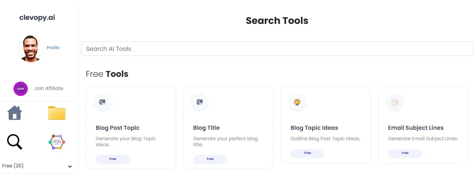 ClevopyAI dashboard preview