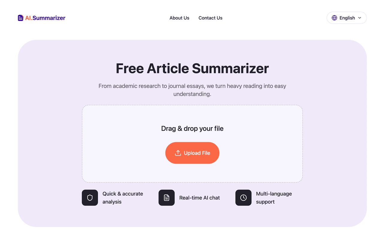 AI PDF Reader product screenshot