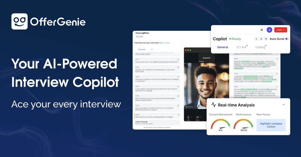 OfferGenie AI interview assistant overview