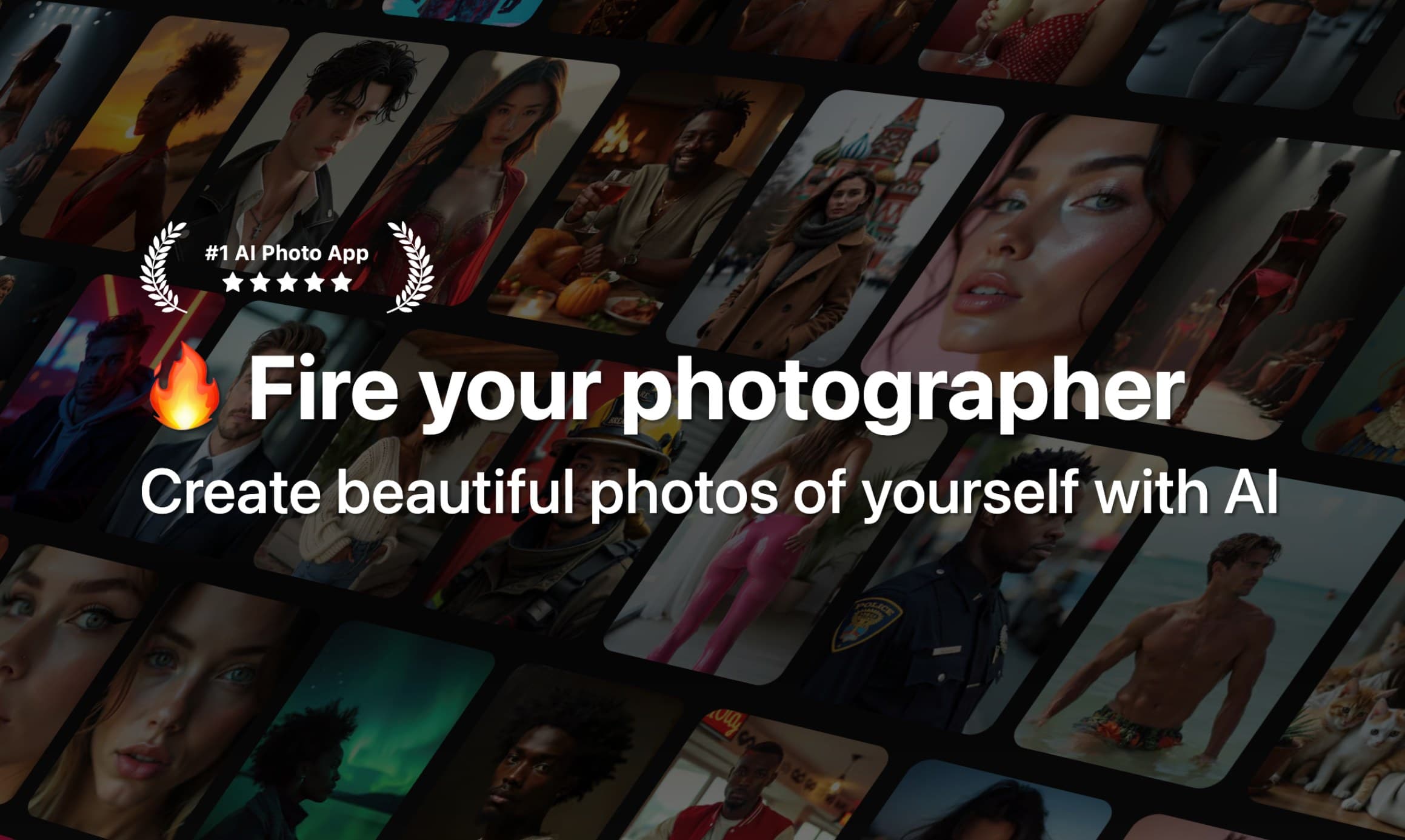 Photo AI generated photo and video preview