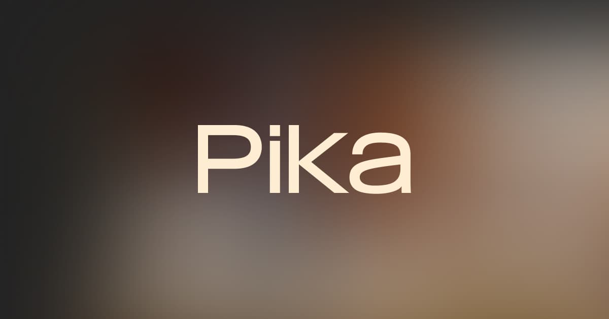 Pika AI video generation app