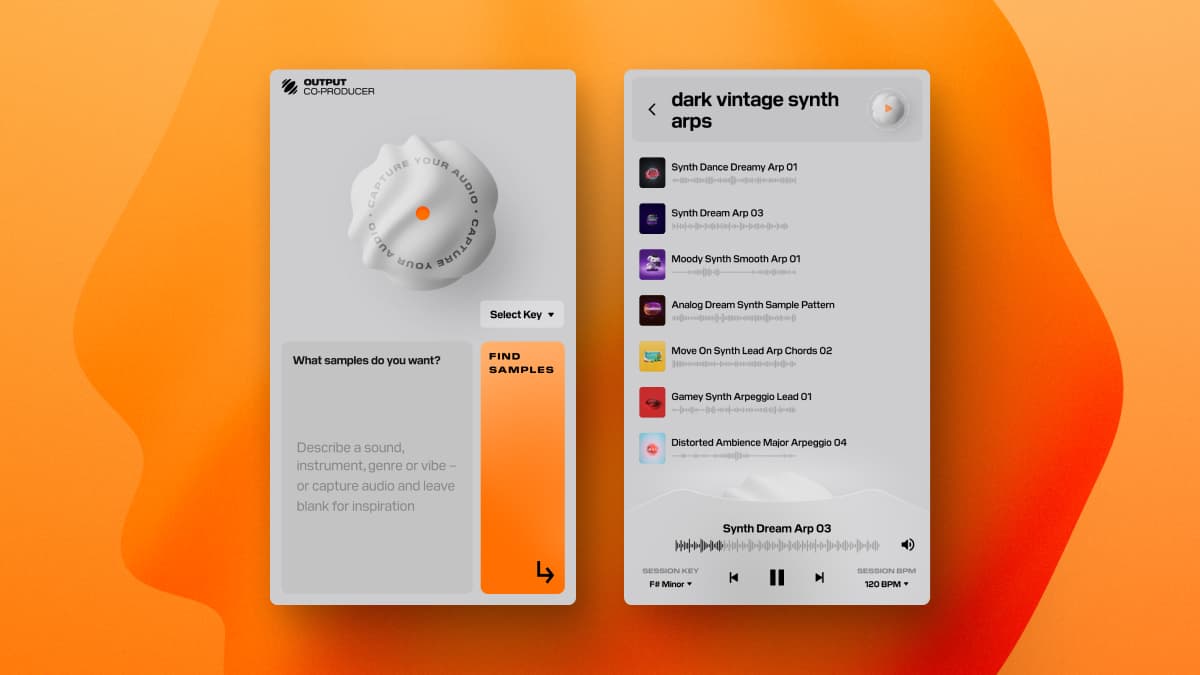 Output Co-Producer sample discovery plugin visual
