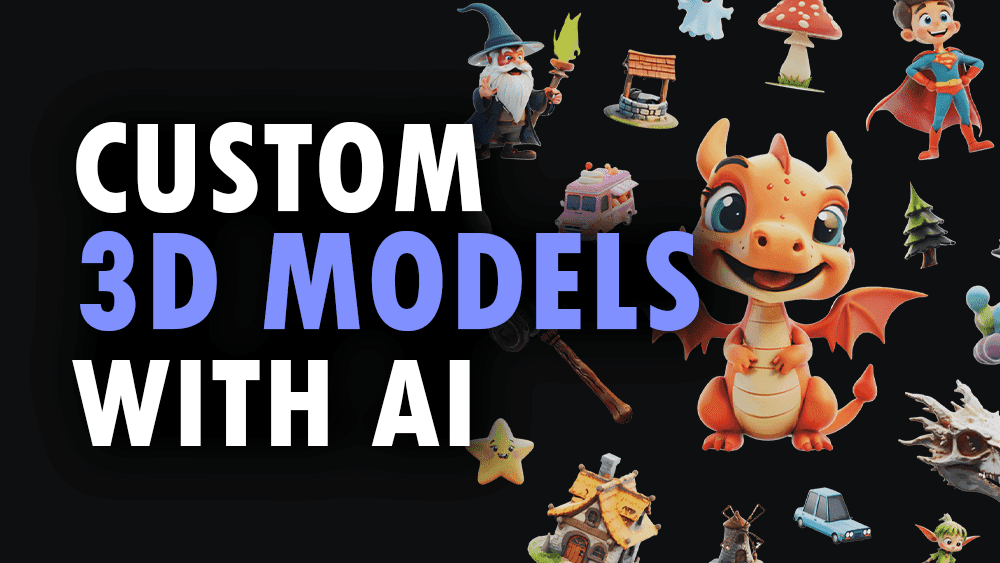 3D AI Studio generated 3D assets