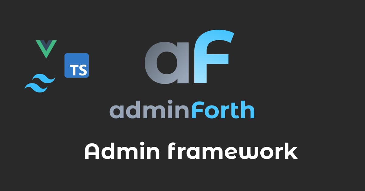 AdminForth official open-source admin panel preview