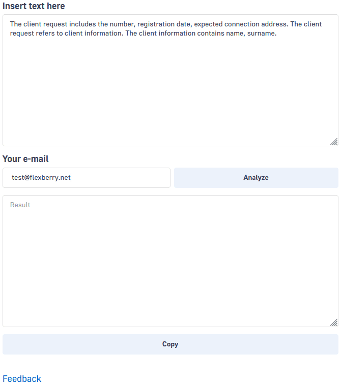 Flexberry AI Assistant official workflow screenshot