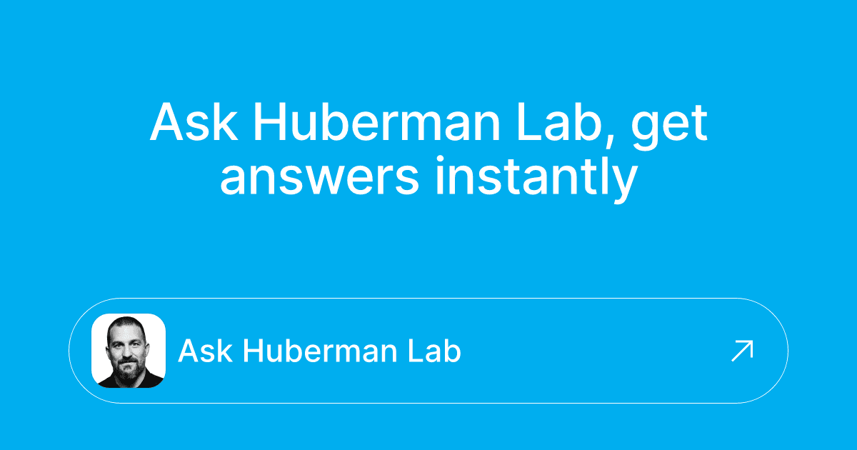 Ask Huberman Lab official AI assistant preview