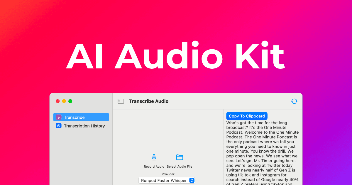 AI Audio Kit official preview image