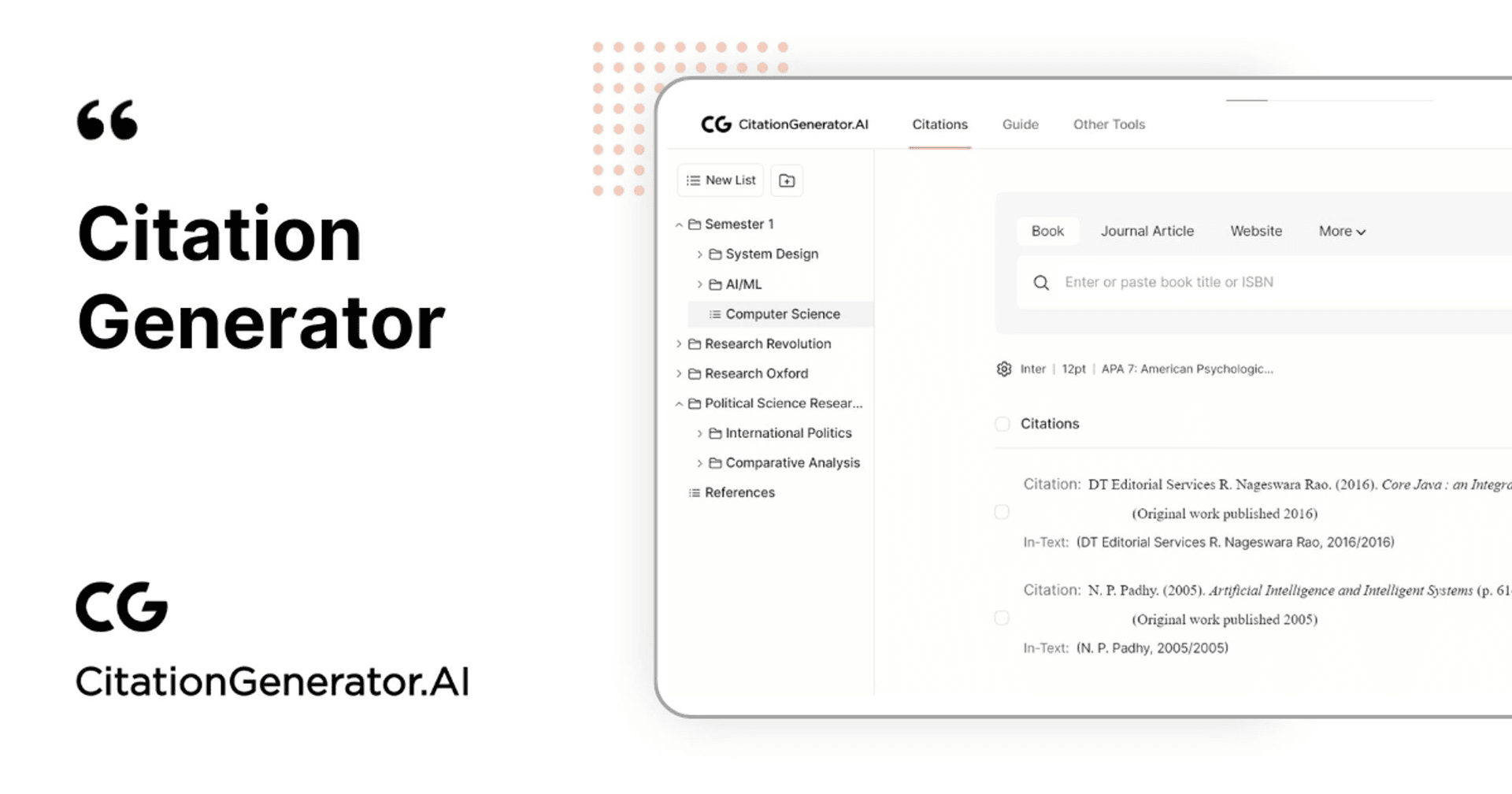 CitationGenerator.AI citation generator preview