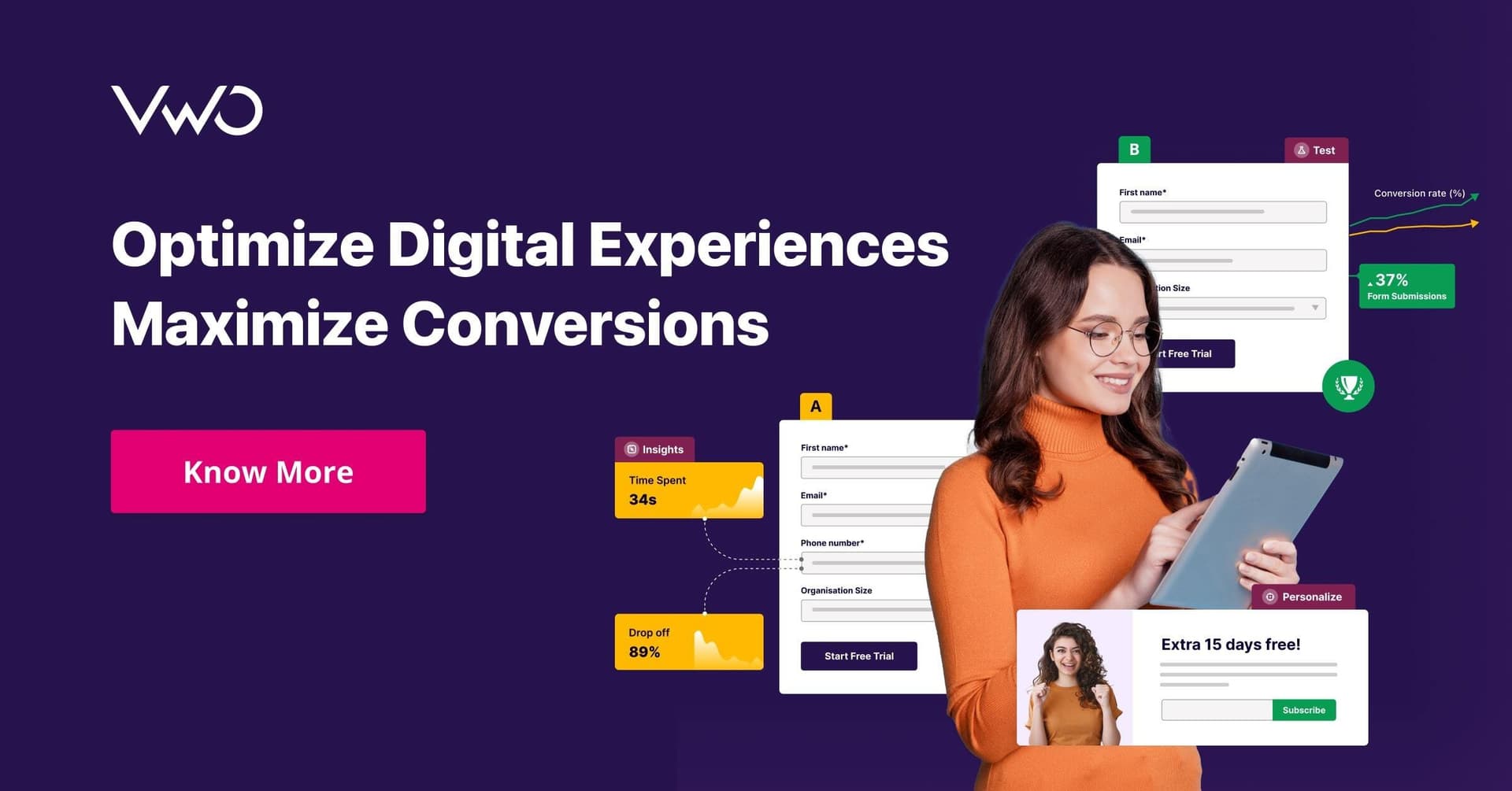 VWO experimentation and optimization platform visual