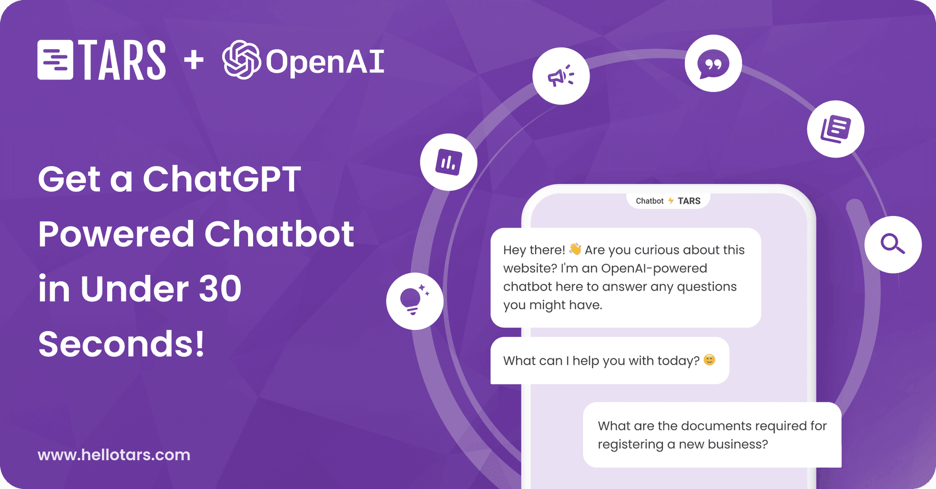 Tars Prime ChatGPT-powered chatbot preview